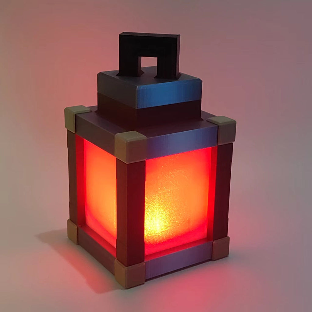 Pixelated Block LED Night Light – Retro Gaming Inspired USB Desk Lamp