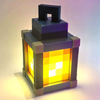 Pixelated Block LED Night Light – Retro Gaming Inspired USB Desk Lamp