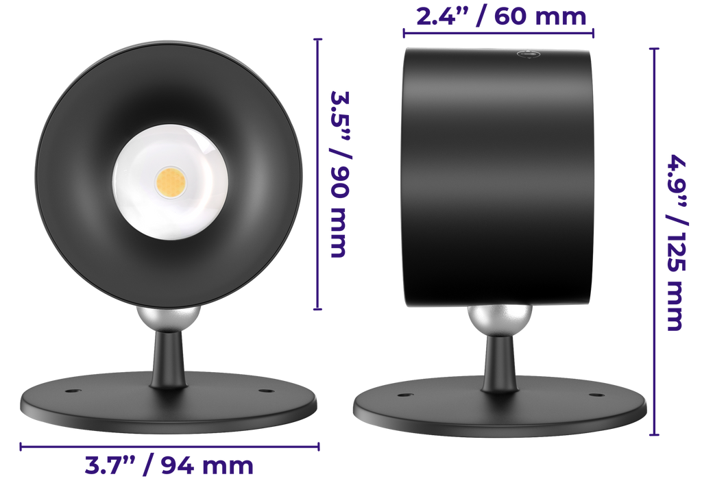 Wireless Magnetic LED Wall Light 360° Rotating – Rechargeable Touch & Remote Control Lamp