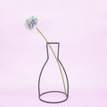 Sleek Iron Line Vase Stand – Minimalist Metal Flower Display in 5 Styles