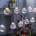 Festive LED Globe String Lights with Winter Scenes – USB Powered 8-Mode Holiday Decor