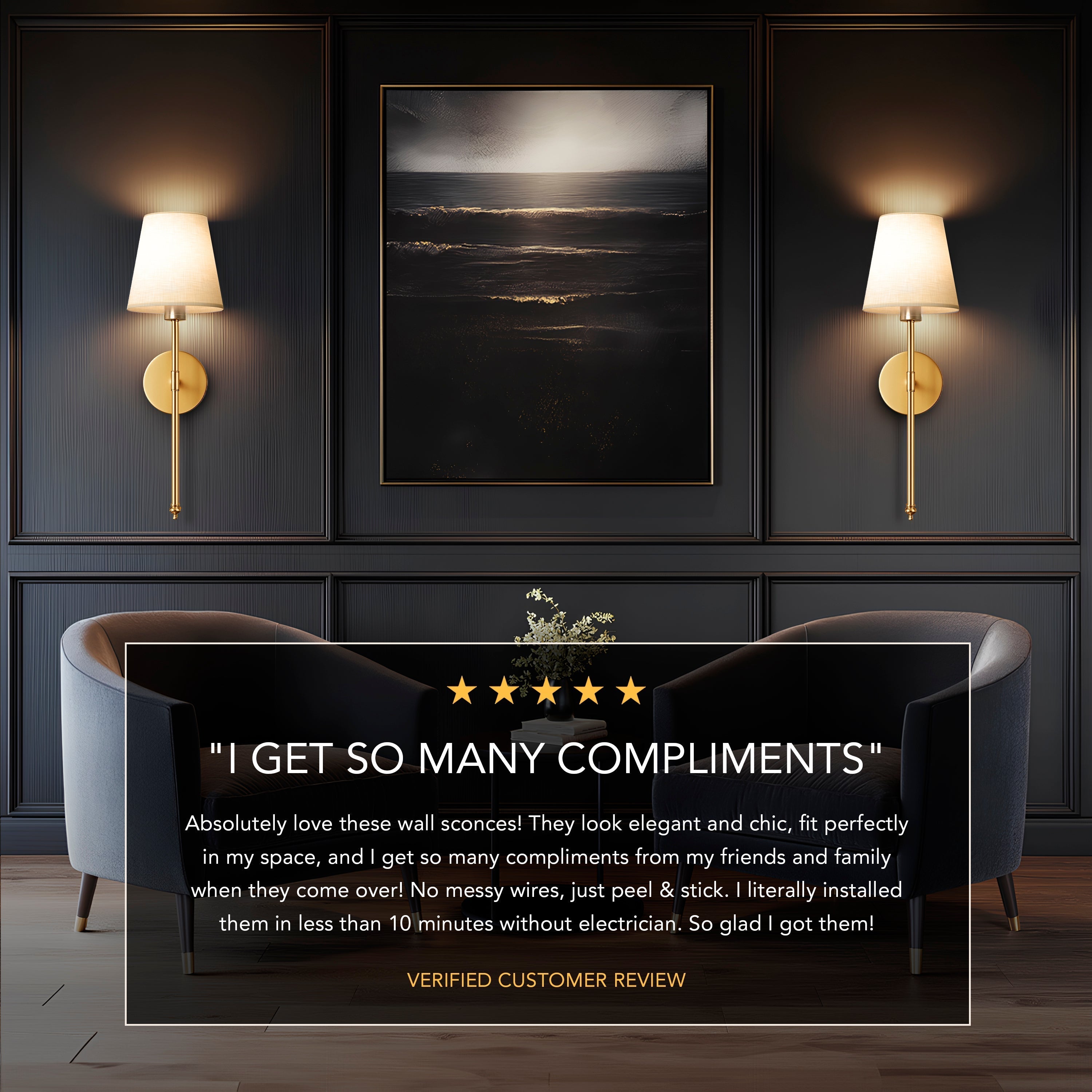 Original Wireless Wall Sconces (Set of 2)