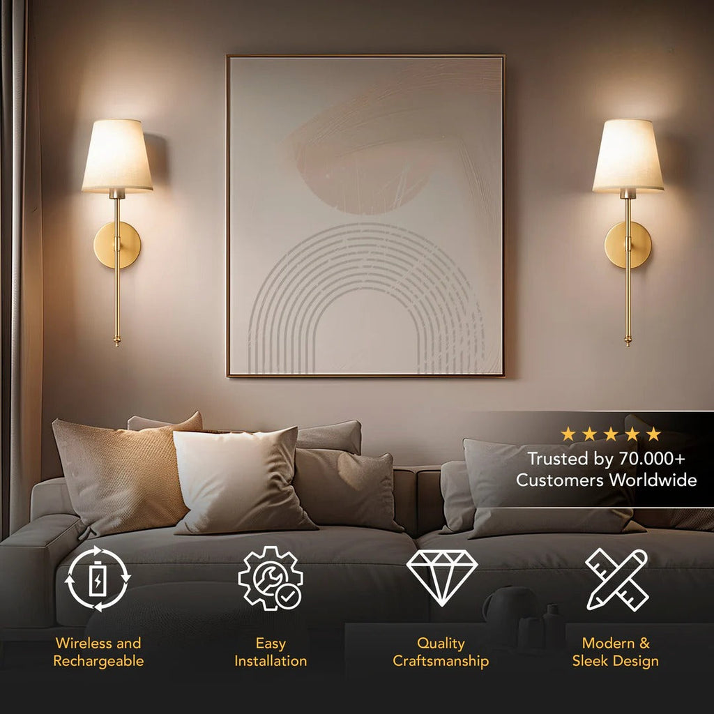 Original Wireless Wall Sconces (Set of 2)