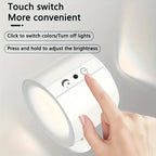 Wireless Magnetic LED Wall Light 360° Rotating – Rechargeable Touch & Remote Control Lamp