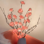 LED Artificial Blossom Branch Table Lamp – Battery-Powered Flexible Twig Lights 70cm