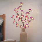 LED Artificial Blossom Branch Table Lamp – Battery-Powered Flexible Twig Lights 70cm