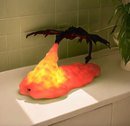 Fire Breathing Dragon LED Table Lamp – Hand-Painted Resin USB-Powered Fantasy Decor