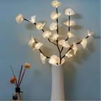LED Artificial Blossom Branch Table Lamp – Battery-Powered Flexible Twig Lights 70cm