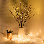 LED Artificial Blossom Branch Table Lamp – Battery-Powered Flexible Twig Lights 70cm