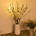 LED Artificial Blossom Branch Table Lamp – Battery-Powered Flexible Twig Lights 70cm