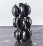 Artistic Flower Petal Resin Vase – Modern Sculptural Display in White or Black