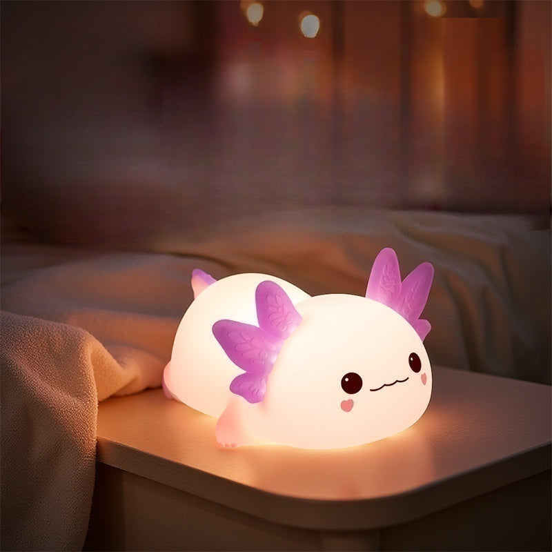 LED Silicone Animal Night Light – Rechargeable Touch-Sensitive Lamp with 3 Brightness Levels