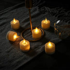 LED Flameless Candles with Remote Control – Realistic Flickering Wax Pillar Set