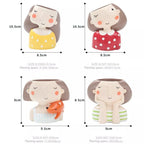 Adorable Face Planter Pot with Drainage – Resin Succulent & Herb Desktop Holder