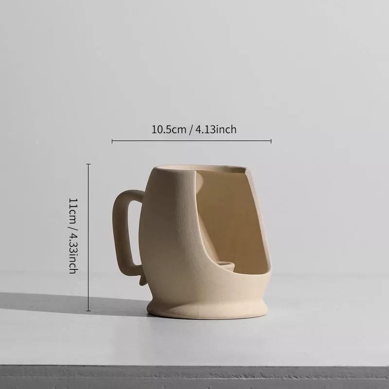 Contemporary Beige Ceramic Vase Collection – Eco-Friendly Modern Nordic Decor