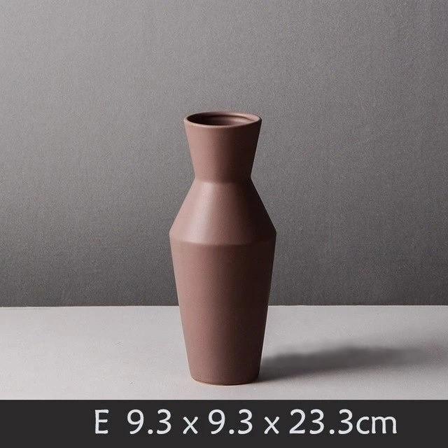 Contemporary Matte Ceramic Vases – Premium Porcelain in 5 Shapes & 4 Colors
