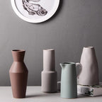 Contemporary Matte Ceramic Vases – Premium Porcelain in 5 Shapes & 4 Colors