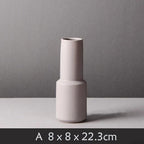 Contemporary Matte Ceramic Vases – Premium Porcelain in 5 Shapes & 4 Colors
