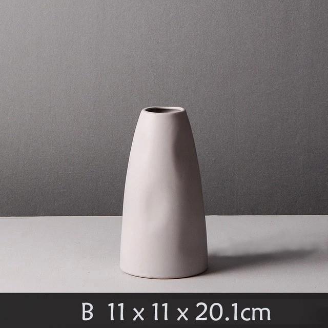 Contemporary Matte Ceramic Vases – Premium Porcelain in 5 Shapes & 4 Colors