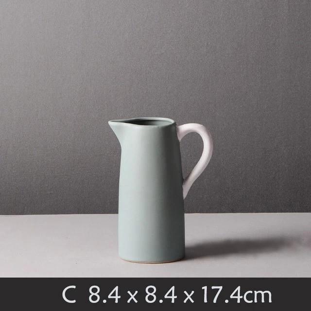 Contemporary Matte Ceramic Vases – Premium Porcelain in 5 Shapes & 4 Colors