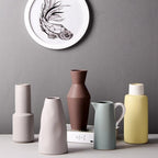 Contemporary Matte Ceramic Vases – Premium Porcelain in 5 Shapes & 4 Colors