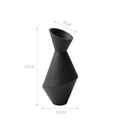 Modern Angular Artistic Ceramic Vases – Premium Porcelain in 3 Colors & Sizes