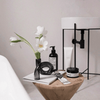 Hydroponic Loop Glass Vase – Blown Borosilicate Tabletop Display in Brown or Gray