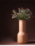 Clay Blossom Vase in Berry Palette – Hand-Painted Waterproof Porcelain Decor