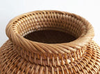 Handcrafted Natural Rattan Vase – Non-Coated Woven Display for Dried Flowers