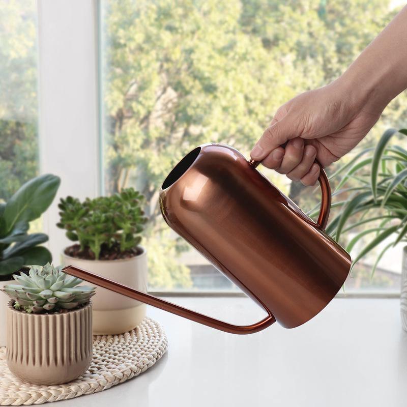 Sleek Stainless Steel Watering Can 1.5L – Modern Plant Care in Three Finishes