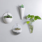 Angular Suspended Wall Planter with Hook – Polypropylene Hanging Flowerpot
