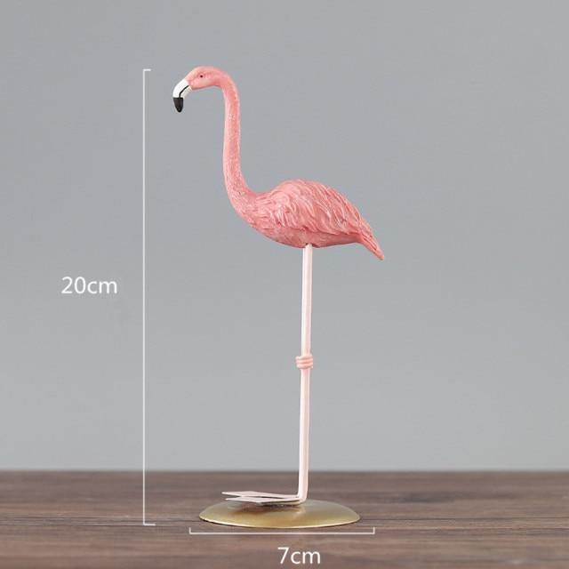 Exotic Flamingo Resin Statuette – Modern Red Bird Home Decor Accent
