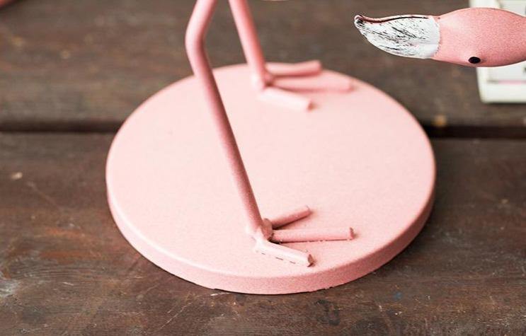 Tropical Flamingo Plant Propagation Station – Metal & Glass Hydroponic Bulb Vase